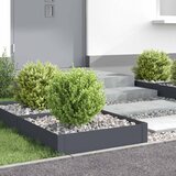  Ograda oko Travnjaka 4 kom. 60 x 60 x 20 cm Čelik Antracit | shoptok.hr