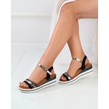 Resti Women's black wedge sandals Afocla | shoptok.hr