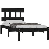  Za krevet od masivnog drva crni 100 x 200 cm | shoptok.hr