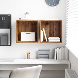 vidaXL Zidni Ormari 2 Pakiranja - Staro Drvo - 37 x 37 x 37 cm - Inženjersko Drvo | shoptok.hr
