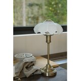 Markslöjd Bijela/mjedena staklena stolna lampa s mogućnosti zatamnjivanja/prijenosna (visina 35 cm) Kurage – | shoptok.hr