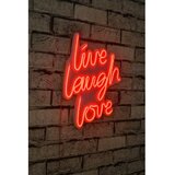 WALLXPERT zidna LED dekoracija Live Laugh Love Red Cene