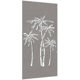  Vrtni zidni ukras 105 x 55 cm čelik COR-TEN s uzorkom palme | shoptok.hr