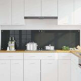vidaXL Zaščita za kuhinjo 2 pcs Temno siva 100 x 50 cm kaljeno steklo | Shoptok.si