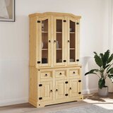  Visoka komoda Corona smeđa 112x43x196 cm borovina meksički stil | Eponuda.com