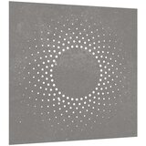  Vrtni zidni ukras 55 x 55 cm od čelika COR-TEN s uzorkom sunca | shoptok.hr