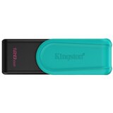Kingston USB disk 128GB DT Exodia S, 3.2 Gen1, črn/turkizen, z vrtljivim pokrovčkom | Shoptok.si