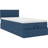  Otomanski krevet s madracem i LED plavi 90x200 cm tkanine | Eponuda.ba