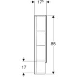Geberit Selnova Square Ormarić sa ogledalom sa dvoje vrata lava mat 788cm 501.269.00.1 | ePonuda.com