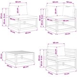  Set sofe 7 kom. Prirodna Čvrsto drvo akacije | shoptok.hr