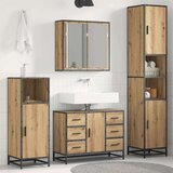  Komplet pohištva za kopalnico s predalom 3 pcs artisan hrast, (5000092894) Cene