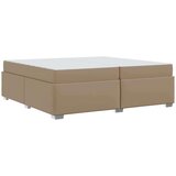 Konstrukcija postelje z vzmetnico Kapučino 200 x 200 cm blago, (5000128284) | Shoptok.si