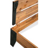  Okvir za krevet od masivnog bagremovog drva i čelika 152x203 cm | shoptok.hr