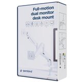 Gembird MA-DA2-06-W Podesivi dupli stoni drzac za monitor, tilt, 17-32 max.10kg White Cene