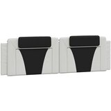  Vzglavna stranica bela in črna 180 cm umetno usnje, (21242886) | Shoptok.si