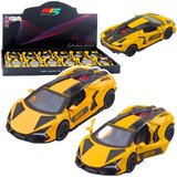 Racing Car Sports Metal Drive Opening Doors Yellow 1:32 | Shoptok.si