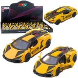 Sports Metal Drive Opening Doors Yellow 1:32