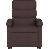  Naslonjač na podizanje tamnosmeđi od tkanine | shoptok.hr