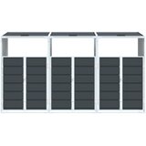  Spremište za 3 kante za otpad antracit 216x81x115 cm čelično | shoptok.hr