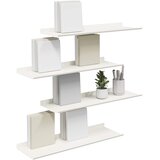  Lebdeća polica Zidne 4 pcs Bijeli 60 x 18 x 2,5 cm Čelik | shoptok.hr