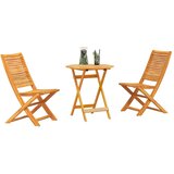  Sklopivi bistro set 3 kom. Smeđa Čvrsto drvo akacije | shoptok.hr