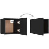  Komplet TV omaric 6-delni črna iverna plošča, (20730635) | Shoptok.si