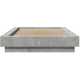  Okvir kreveta boja betona 75x190 cm od konstruiranog drva | shoptok.hr