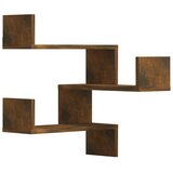  Kutne zidne police 2 kom dimljeni hrast 40 x 40 x 50 cm drvene | shoptok.hr
