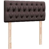 vidaXL Otomanski posteljni okvir z vzmetnico rjav 90x190 cm blago, (21609202) | Shoptok.si