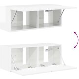  Komplet TV omaric 2 pcs Visok sijaj bela Konstruiran les, (5000132540) | Shoptok.si