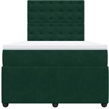  Krevet box spring s madracem tamnozeleni 120x190 cm baršunasti | shoptok.hr