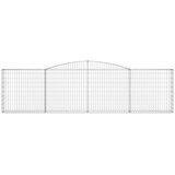  Lučne gabionske košare 4 kom 400x30x100/120cm pocinčano željezo | shoptok.hr