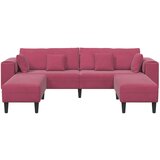 SOFA 3 pcs Vinska crvena 250 x 188 x 76 cm Baršun | shoptok.hr