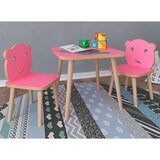 MID.YOU Otroški Set Mize In Stolov Lilula, Roza | Shoptok.si