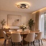 HOME LIGHT solea 83 plafonska svetiljka 30W cct crna/zlato | Eponuda.com