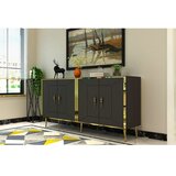 Hanah home komoda arno KB150 anthracite gold Cene