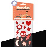 Movolux visoko odsevne nalepke Space Race, rdeče u