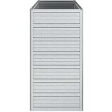 vidaXL Visoka greda 100x40x77 cm pocinkano jeklo srebrna | Shoptok.si