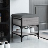 vidaXL Klupa za cipele siva boja hrasta 42x42x45 cm konstruirano drvo Cijene