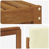  Setovi sofa 9 pcs Prirodna i krem Čvrsto drvo akacije | Eponuda.com