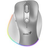 Genius Ergo 9000S Pro Bluetooth (31030039402) polnilna RGB srebrna ergonomska brezžična miška Cene
