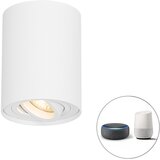 QAZQA Pametna stropna točka bela nastavljiva vključno z Wifi GU10 - Rondoo up | Shoptok.si