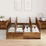  Posteljni okvir za shranjevanje Stari les 150x200 cm, (22081845) | Shoptok.si