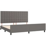  Okvir za krevet s uzglavljem sivi 200x200 cm od umjetne kože | shoptok.hr