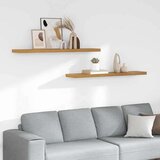  Polica na zidu 2 pcs Bež 120 x 23 5 x 4 cm Konstruirano drvo | shoptok.hr
