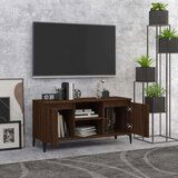 TV ormarić s metalnim nogama boja smeđeg hrasta 103 5x35x50 cm | shoptok.hr