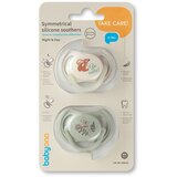 BabyOno Ortodontski simetrični dudi GLOW 6-18 m, 2 kosa | Shoptok.si
