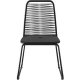 PVC 3-dijelni vrtni blagovaonski set od ratana crni | shoptok.hr