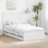  Konstrukcija postelje Bela 100 x 200 cm Inženirsko leseno, (5000121597) | Shoptok.si