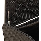 Klupa za pohranu s jastukom crna 80 x 51 x 52 cm od poliratana | shoptok.hr